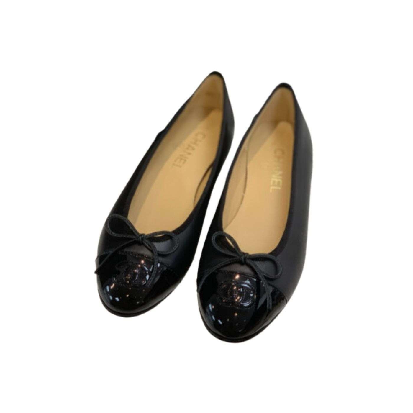 Chanel-Ballet-Flats-1-26-1.jpg Chanel Ballet Flats Black For Women - Image 1