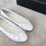 Chanel Ballet Flats White For Women - Image 2