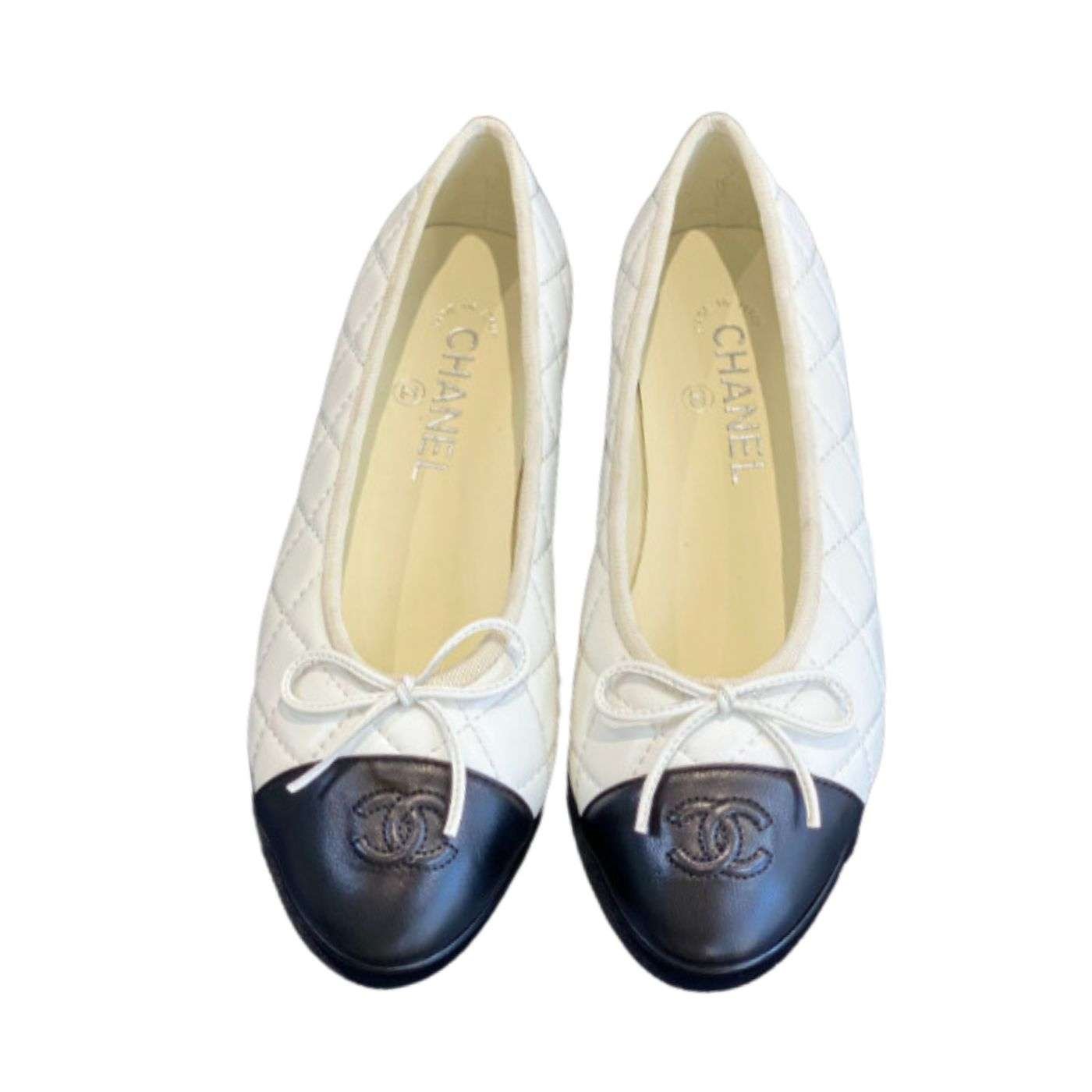 Chanel-Ballet-Flats-1-5.jpg Chanel Ballet Flats White For Women - Image 1