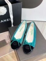 Chanel Ballet Flats Green For Women - Image 2