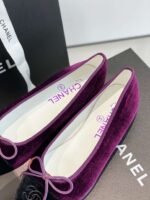 Chanel Ballet Flats Purple For Women - Image 2