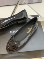 Chanel Ballet Flats Black For Women - Image 9