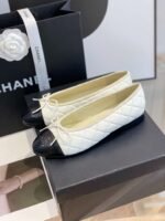 Chanel Ballet Flats White For Women - Image 2