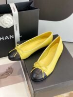 Chanel Ballet Flats Yellow For Women - Image 9