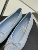 Chanel Ballet Flats Light Blue For Women - Image 10