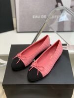 Chanel Ballet Flats Pink For Women - Image 9