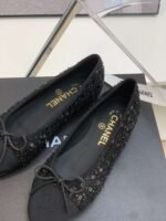Chanel Ballet Flats Black For Women - Image 9
