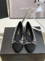 Chanel Ballet Flats White For Women - Image 3