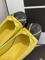 Chanel Ballet Flats Yellow For Women - Image 8