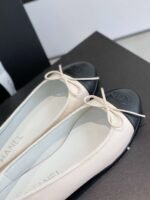Chanel Ballet Flats White For Women - Image 6
