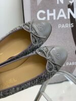 Chanel Ballet Flats Grey For Women - Image 3