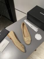 Chanel Ballet Flats Beige For Women - Image 10