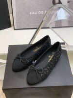 Chanel Ballet Flats Black For Women - Image 8