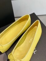 Chanel Ballet Flats Yellow For Women - Image 10