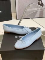 Chanel Ballet Flats Light Blue For Women - Image 8