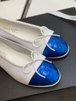 Chanel Ballet Flats White For Women - Image 4