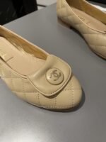 Chanel Ballet Flats Beige For Women - Image 9