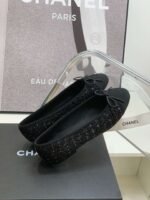 Chanel Ballet Flats Black For Women - Image 7
