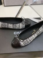 Chanel Ballet Flats White For Women - Image 3