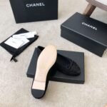 Chanel Ballet Flats Black For Women - Image 8