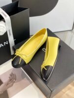Chanel Ballet Flats Yellow For Women - Image 7