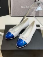 Chanel Ballet Flats White For Women - Image 3