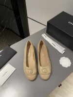 Chanel Ballet Flats Beige For Women - Image 8
