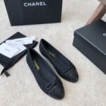 Chanel Ballet Flats Black For Women - Image 7