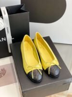 Chanel Ballet Flats Yellow For Women - Image 6