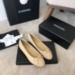 Chanel Ballet Flats Beige For Women - Image 9