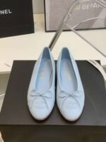 Chanel Ballet Flats Light Blue For Women - Image 6