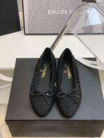 Chanel Ballet Flats Black For Women - Image 5
