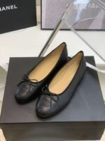 Chanel Ballet Flats Black For Women - Image 3