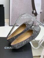 Chanel Ballet Flats Grey For Women - Image 7