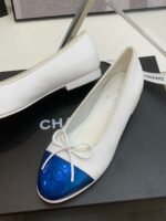 Chanel Ballet Flats White For Women - Image 5