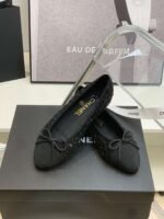 Chanel Ballet Flats Black For Women - Image 4