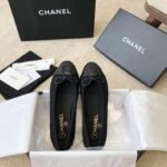 Chanel Ballet Flats Black For Women - Image 5