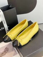 Chanel Ballet Flats Yellow For Women - Image 4