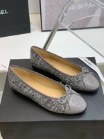 Chanel Ballet Flats Grey For Women - Image 8