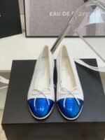 Chanel Ballet Flats White For Women - Image 7