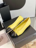 Chanel Ballet Flats Yellow For Women - Image 3