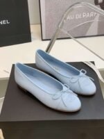 Chanel Ballet Flats Light Blue For Women - Image 3