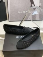 Chanel Ballet Flats Black For Women - Image 2