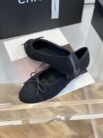 Chanel Ballet Flats Black For Women - Image 10