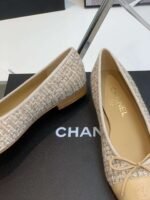 Chanel Ballet Flats Beige For Women - Image 2