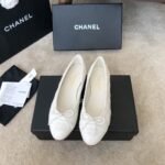 Chanel Ballet Flats White For Women - Image 3