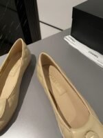 Chanel Ballet Flats Beige For Women - Image 3