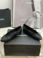 Chanel Ballet Flats Black For Women - Image 6
