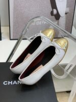 Chanel Ballet Flats White For Women - Image 2
