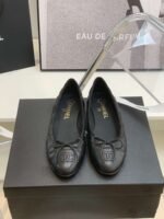 Chanel Ballet Flats Black For Women - Image 5